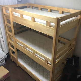 家具の里 三段ベッドNM01