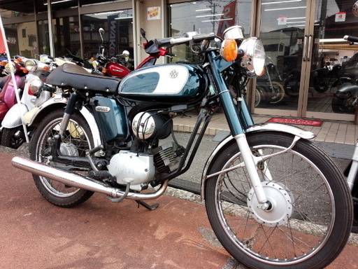 NO.2847　ＹＢ－１ ２サイクルエンジン クラッチ付き４速ミッション車　スワローハンドル　グリーン　☆彡