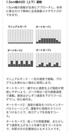 引き渡し待ち】ALINCO(アルインコ) プログラム 2D 振動マシン