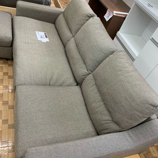 【２年前購入★綺麗な状態】3人掛けソファ オットマン付き 中村家具 上代6.9万円程  (幅198cm) 2年前購入☆綺麗な状態】3人掛けソファ オットマン付き 中村家具