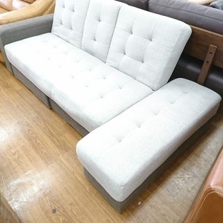 ニトリ 3人掛け 布張りソファーベッド 【トレファク 川越店】