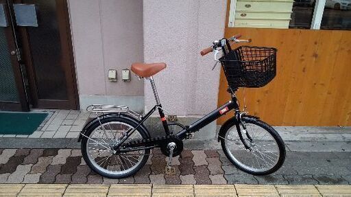 20吋 折り畳み自転車 シングル/ブラック