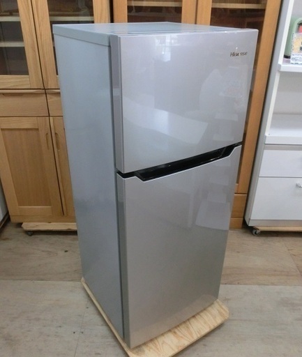 【販売終了しました。ありがとうございます。】ハイセンス　2ドア　120L 冷凍冷蔵庫　HR-B12AS　2017年製　中古品