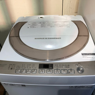 SHARP 2018年 7K 洗濯機 es-ks70t-n