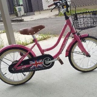 子ども用16インチ補助輪付き自転車 美品です。