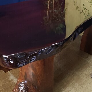 【Ｉ１ 逸品 欅一木無垢 一枚板 テーブル】