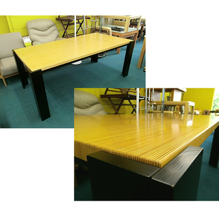 札幌【6人掛けダイニングテーブル チェア5脚付き】幅180cm 分解可能 ダイニングテーブル 食卓テーブル ミーティングテーブル 作業台 ダイニングセット 本郷通店