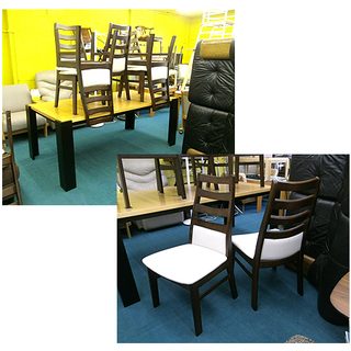 札幌【6人掛けダイニングテーブル チェア5脚付き】幅180cm 分解可能 ダイニングテーブル 食卓テーブル ミーティングテーブル 作業台 ダイニングセット 本郷通店