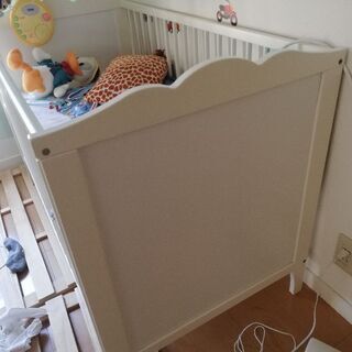 ベビー👶　ベビーベッド　ホワイト　IKEA　美品　横浜市鶴見区