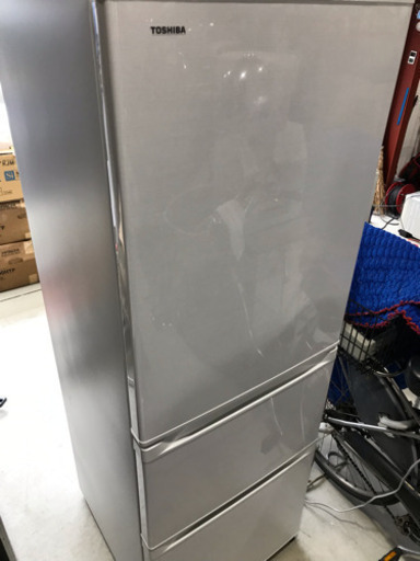 TOSHIBA 3ドア ノンフロン冷凍冷蔵庫 GR-M36S 363L 2018年製
