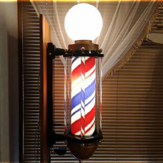 【受注作製】【発送可能】おしゃれなサインポール　ブロンズリリー　約３週間お時間を頂いて心を込めて丁寧に作らせて頂きます！ 受注作製】【発送可能】おしゃれなサインポール ブロンズリリー 約3