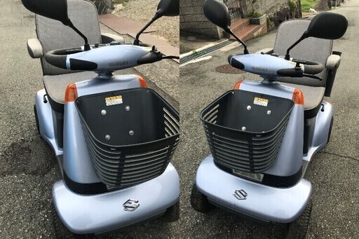 ☆彡suzuki スズキ製・電動車いす。バッテリー新品!!介護用品。セニアカー。シニアカー。免許返納後でも安心です♪