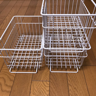 ニトリ ワイヤーバスケット サイズm 3個セット くまたろう 高知の家庭用品 キッチン雑貨 の中古あげます 譲ります ジモティーで不用品の処分