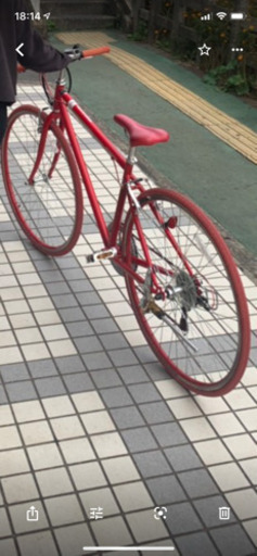 【急募】クロスバイク 赤 購入2018.11 値段交渉あり