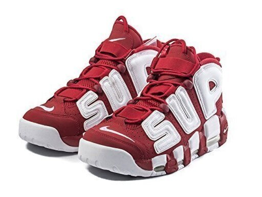 値下げ交渉OK！ラスト1足（28ｃｍ）！ Nike×SUPREME 　ナイキ Air More Uptempo  赤