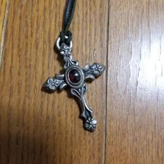中古ガーネットシルバーネックレス