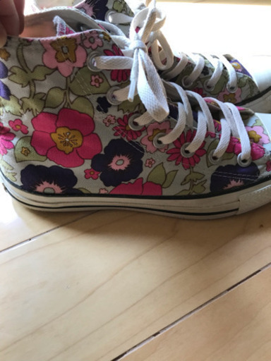 コンバース24cm レアな花柄^_^