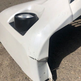 トヨタ ハイエース 200 4型 フロントバンパー メッキグリル パールホワイト 標準