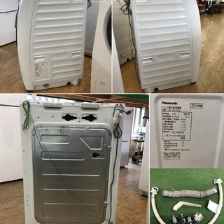 美品【 Panasonic 】パナソニック 洗濯6.0kg/乾燥3.0kg ドラム洗濯機プチドラムマンションサイズ ダンシング洗浄 NA-VD100L