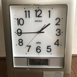 中古美品 SEIKO セイコー 壁掛け時計 電波時計 掛け時計 