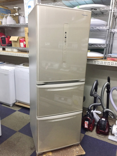 【美品】 パナソニック 冷蔵庫 2019年製 3ドア 335L シルキーゴールド 左開き NR-C340CL-N