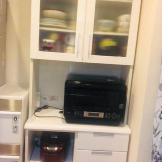 【受け渡し者決定済み】食器棚、キッチンボード、ニトリ、幅80cm...