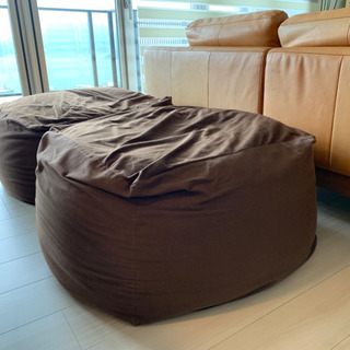 無印良品　ビーズクッション　大 体にフィットするソファ・本体 | 無印良品