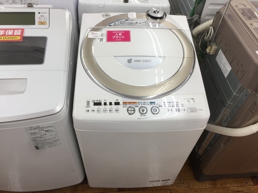 安心の6ヶ月保証つき【トレジャーファクトリー入間店】SHARP縦型洗濯乾燥機のご紹介！