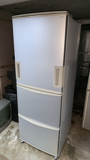 シャープ　3ドア冷蔵庫　両開き　345L　2008年