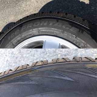 トヨタ純正 タイヤホイール4本セット 2018年製 195/65R15　スタッドレス ICE FRONTAGE　バリ山 15X6J ET50 5X114.3 管理番号9201