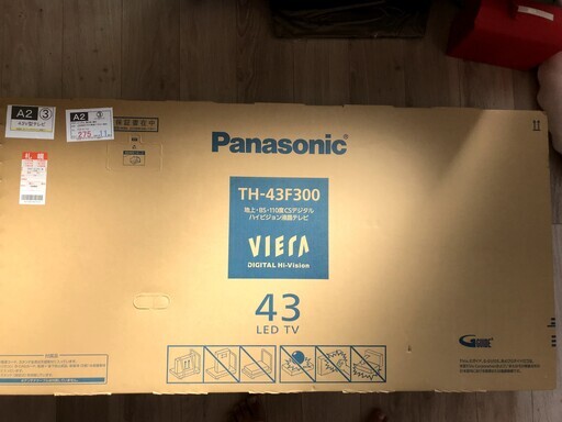 Panasonic VIERA 液晶テレビ TH-43F300 新品未開封　43インチ 価格com での最安値は61899円