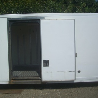 ♪千AA02♪物置♪コンテナ♪激安♪スライドドア付♪アルミ箱