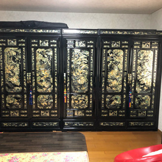 螺鈿細工 タンス クローゼット 