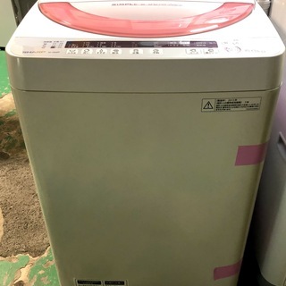 送料無料・設置無料サービス有り】洗濯機 SHARP ES-GE60P-P 中古