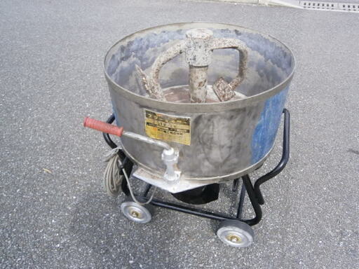 中古品 モルタルミキサー スターミキサー STR-2型 ステンレス仕様 岡三機工業株式会社 100V 馬力400W