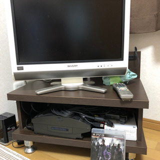 テレビ・テレビ台・プレステ3(コントローラー×2・ソフト×1)