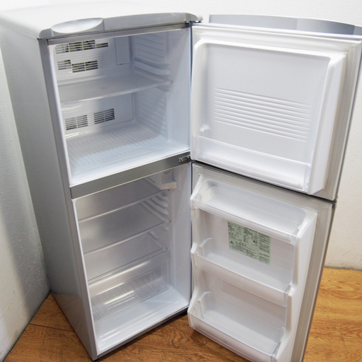 配達設置無料！自動霜取り 上冷凍タイプ 140L 冷蔵庫 HL04