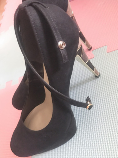 エスペランサ パンプス 黒 14cmヒール