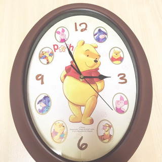 【美品】ディズニーくまのプーさん掛け時計
