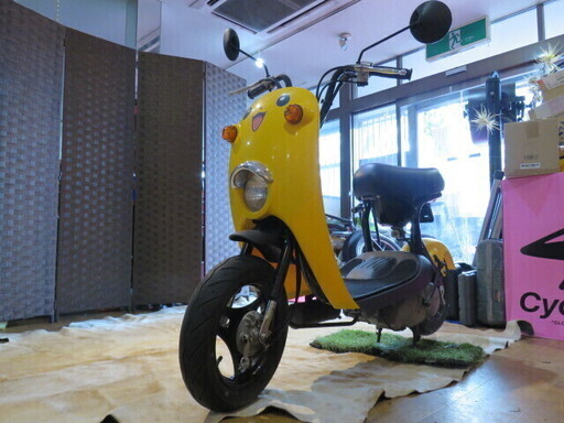 SUZUKI CHOINORI CZ41A スズキ チョイノリ ポケモン ピカチュー 50cc 930km イエロー 実動! 原付 原チャリ スクーターバイク 札幌発 SUZUKI CHOINORI CZ41A スズキ チョイノリ ポケモン ピカチュー 50cc