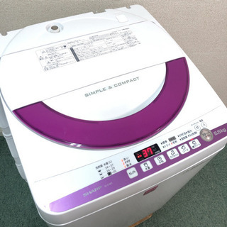 配達無料地域あり＊美品＊SHARP 2015年製 大容量5.5キロ＊風乾燥機能付き＊