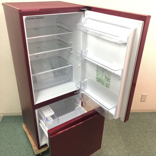 配達無料地域あり＊美品＊アクア 2015年製 大容量184L＊人気のお洒落レッド＊