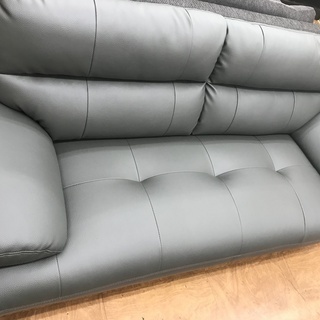 未使用品】2.5人掛けソファ PUﾚｻﾞｰ