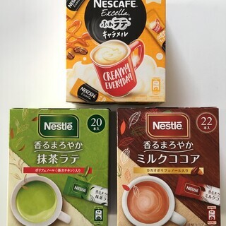 ネスレ　ミルクココア、抹茶ラテ他