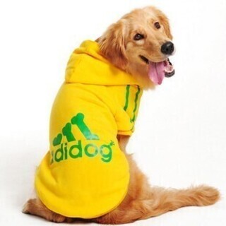 新品　ペット　犬服　adidog アディドッグ　サイズ8ＸＬ　黄色