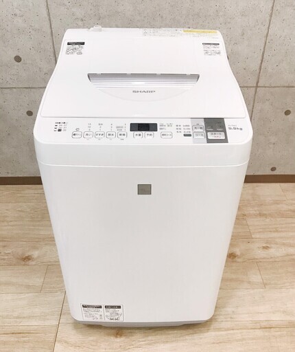 8*68 シャープ 洗濯機 ES-T5E4-KW 5.5kg 2017年製 SHARP
