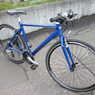 札幌 美品 クロスバイク 自転車のあさひオリジナル プレシジョンスポーツ 510㎜ 700×28ｃ 3×8速 ブルー 自転車 札幌 美品 クロスバイク 自転車のあさひオリジナル プレシジョン