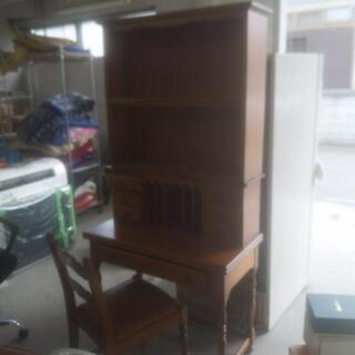 横浜ダニエル アンティーク調 ライティングデスク ビューロー 樺材