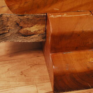 0525 圧巻の欅 けやき 無垢 衝立 オブジェ 置物 インテリア 重厚 高さ