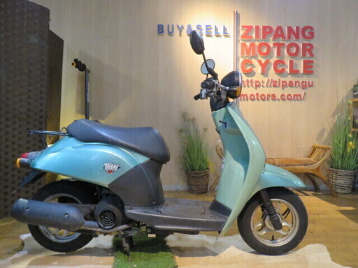 HONDA TODAY AF61 ホンダトウディ50cc グリーン 1459km エンジン実動! 原付 原チャリ スクーター バイク 札幌発